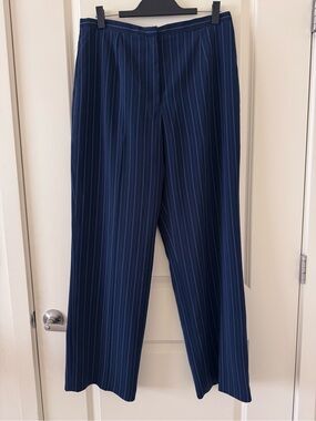 East 5th Navy Pinstripe Dress Pants